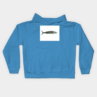 Wahoo sport fish Kids Hoodie